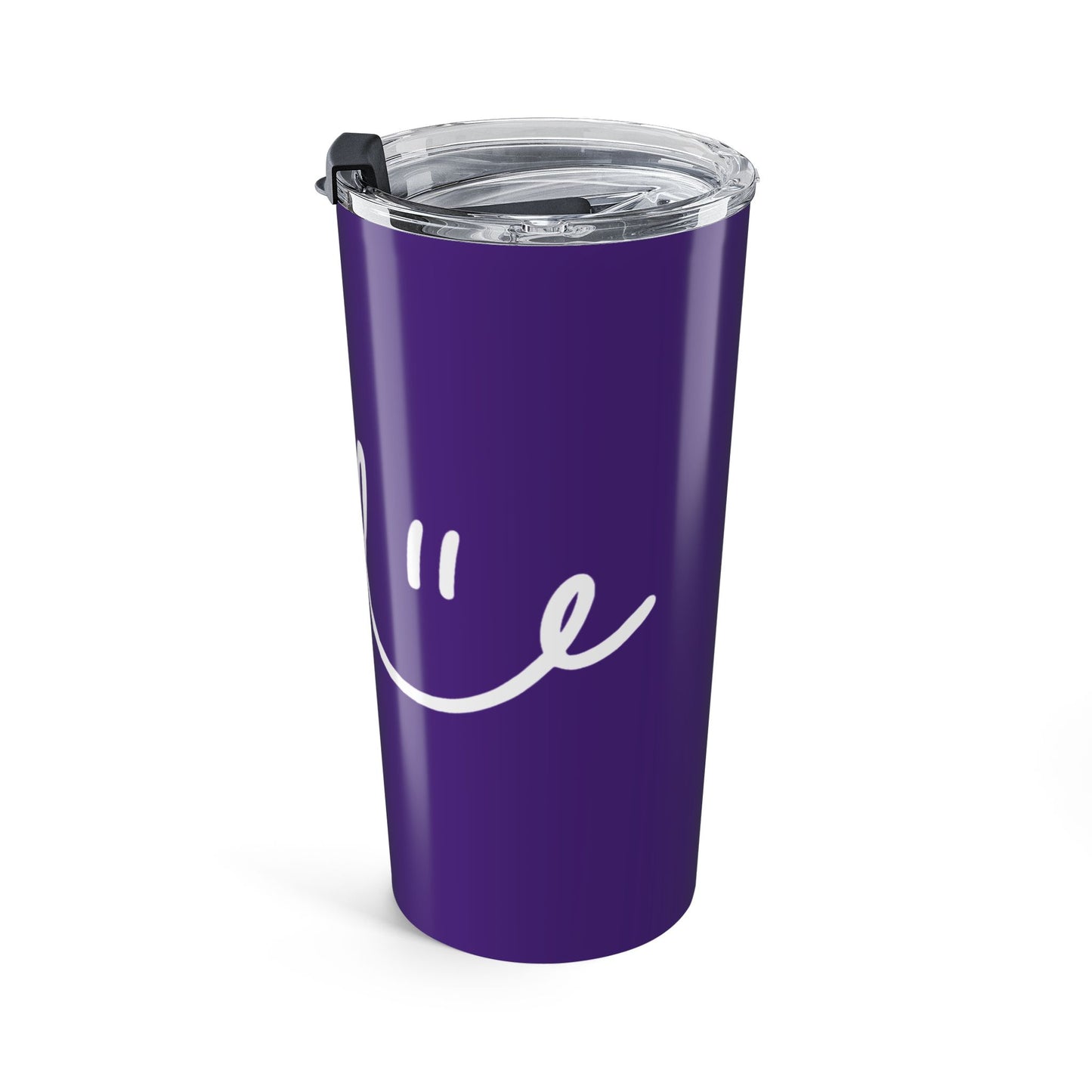 Purple/White Smile 20oz Tumbler - Customizable Drinkware for Every Occasion