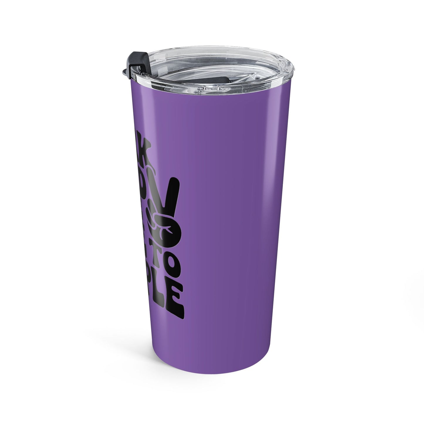 Light Purple/Black Work Hard & Be Nice to People 20 oz. Tumbler