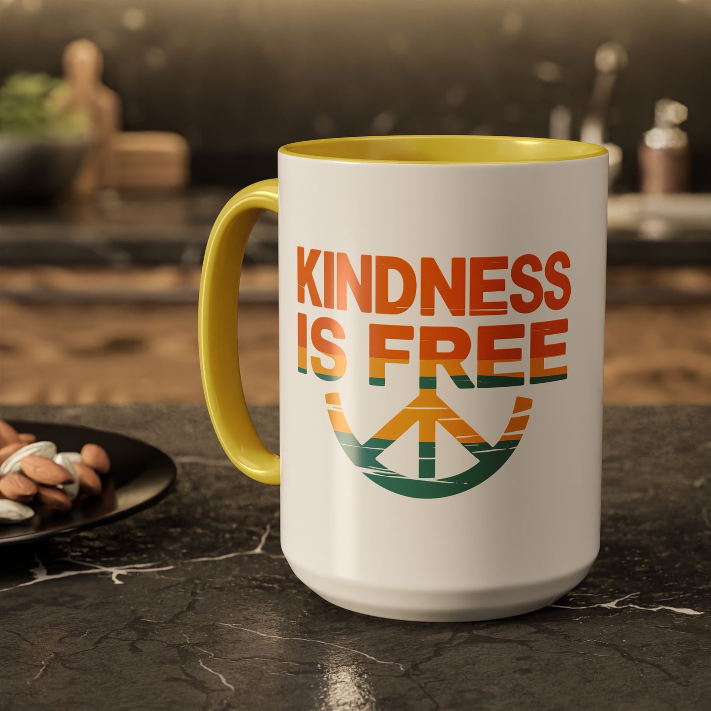 Kindness Is Free Mug - 11oz & 15oz Coffee Cup