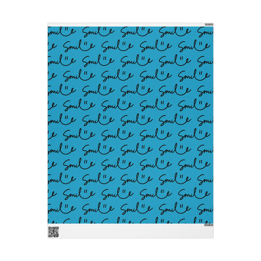 Turquoise Smile Stylish Gift Wrapping Paper for Any Occasion