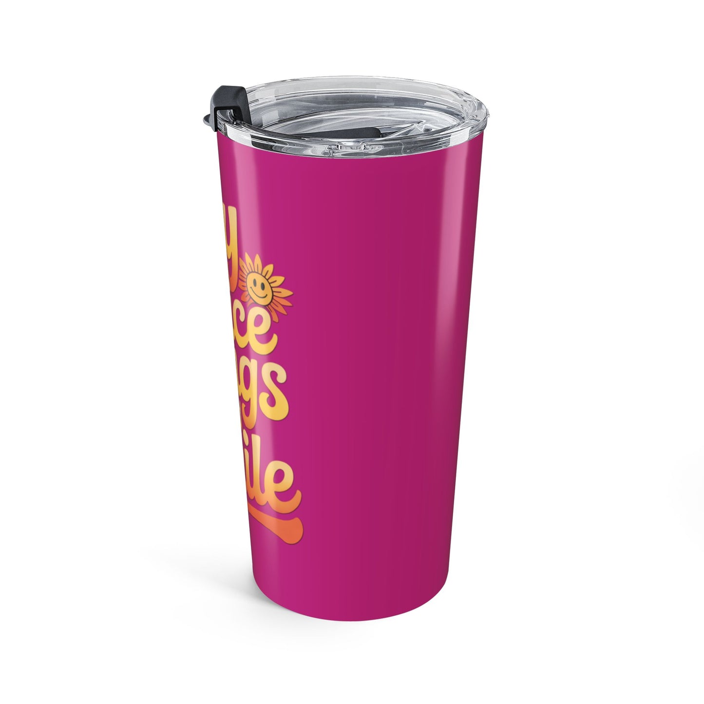 Say Nice Things and Smile Positive Vibes Tumbler 20oz