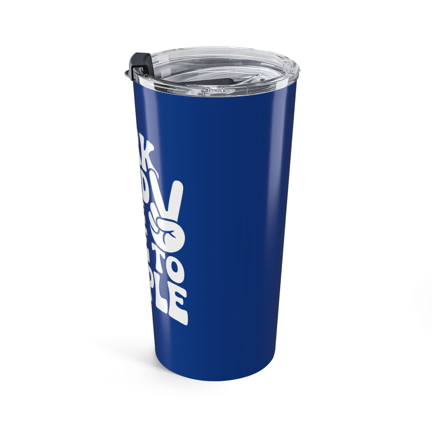 Blue/White Work Hard & Be Nice to People 20 oz. Tumbler
