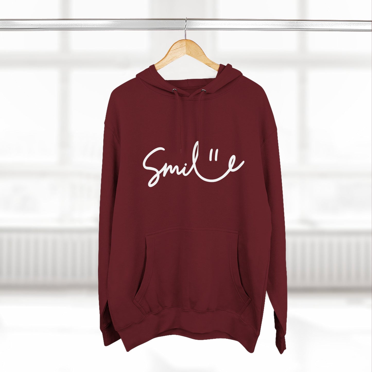 Smile Fleece Hoodie - Cozy and Stylish Pullover for Everyday Comfort
