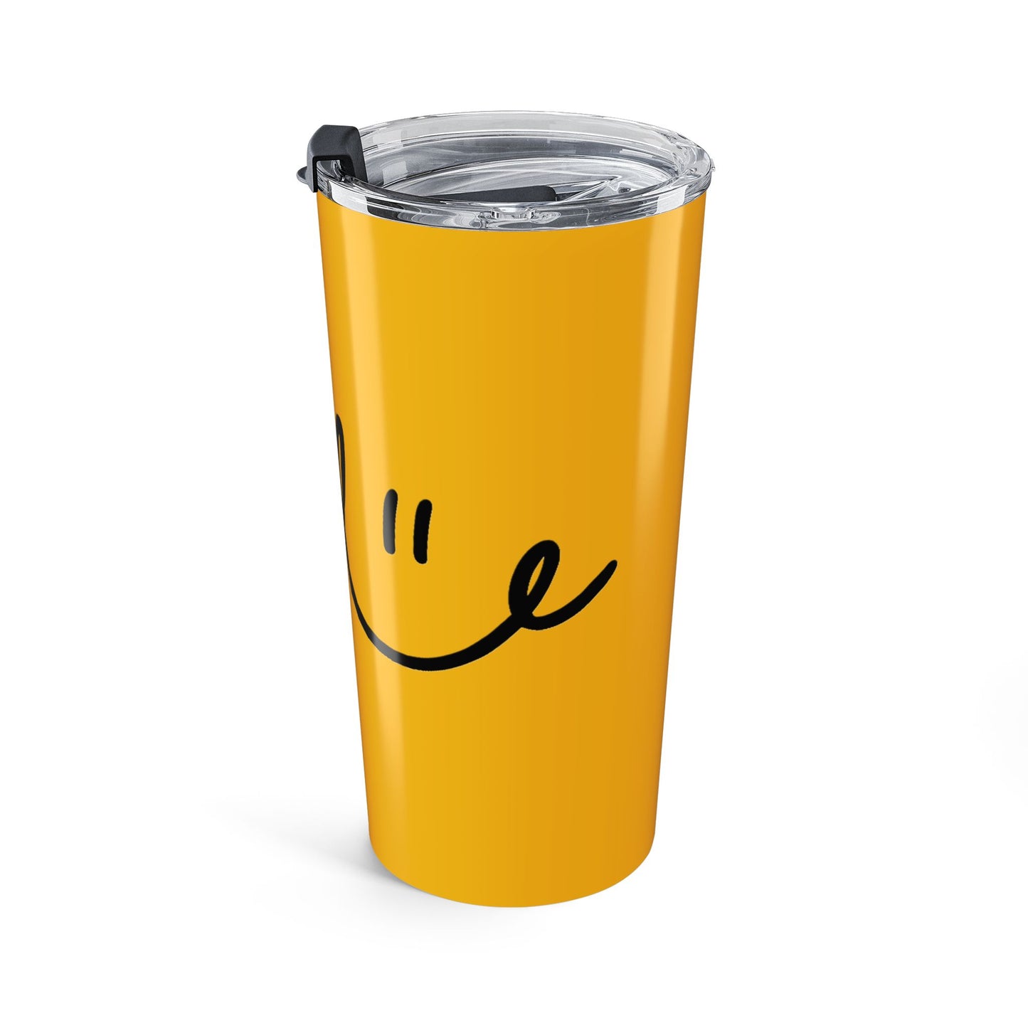 Yellow/Black Smile 20oz Tumbler - Customizable Drinkware for Every Occasion