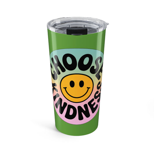 Light Green Choose Kindness Tumblers – 20oz Travel Mugs for Positive Vibes