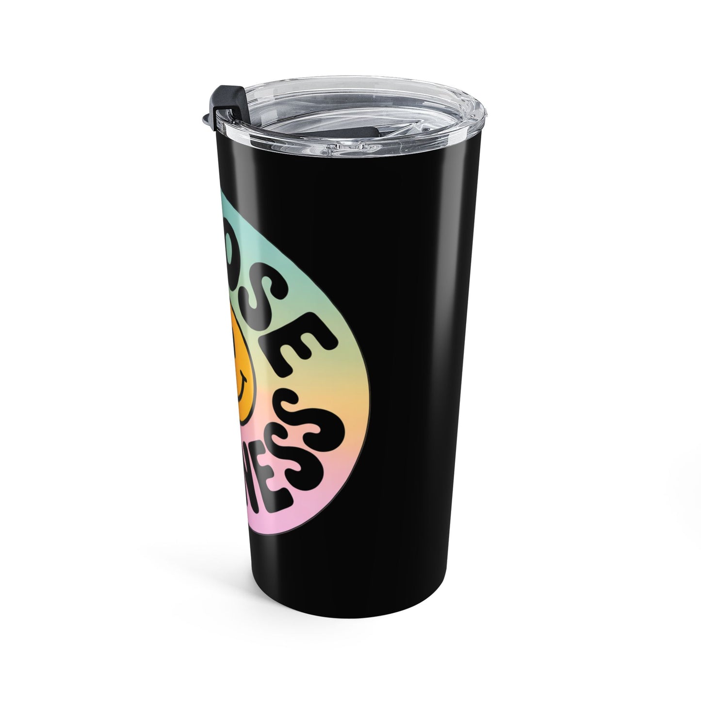 Black Choose Kindness Tumblers – 20oz Travel Mugs for Positive Vibes