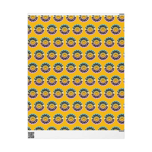 Yellow Choose Kindness Wrapping Papers