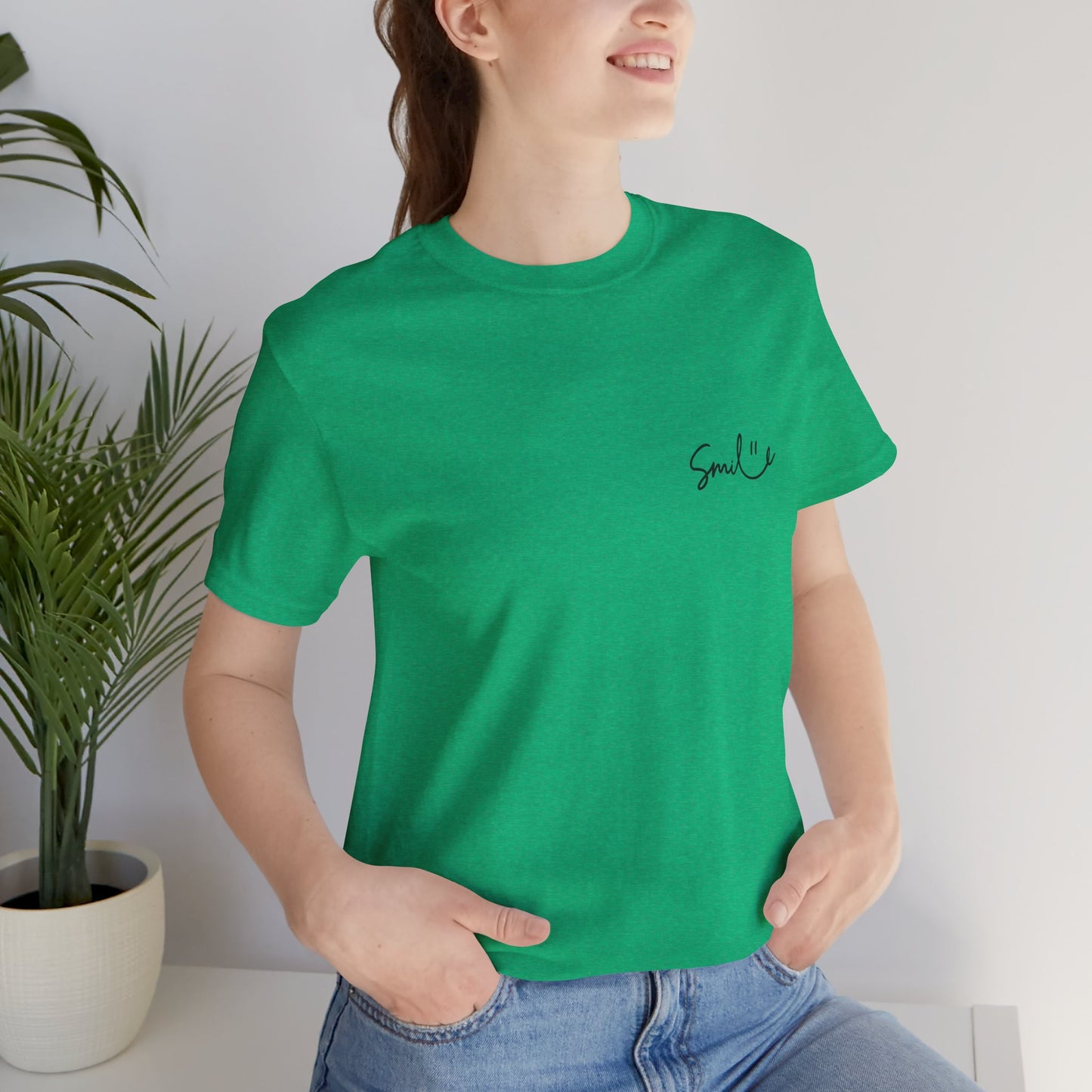 Smile Unisex Short Sleeve Tee - Soft, Casual Shirt for Everyday Wear