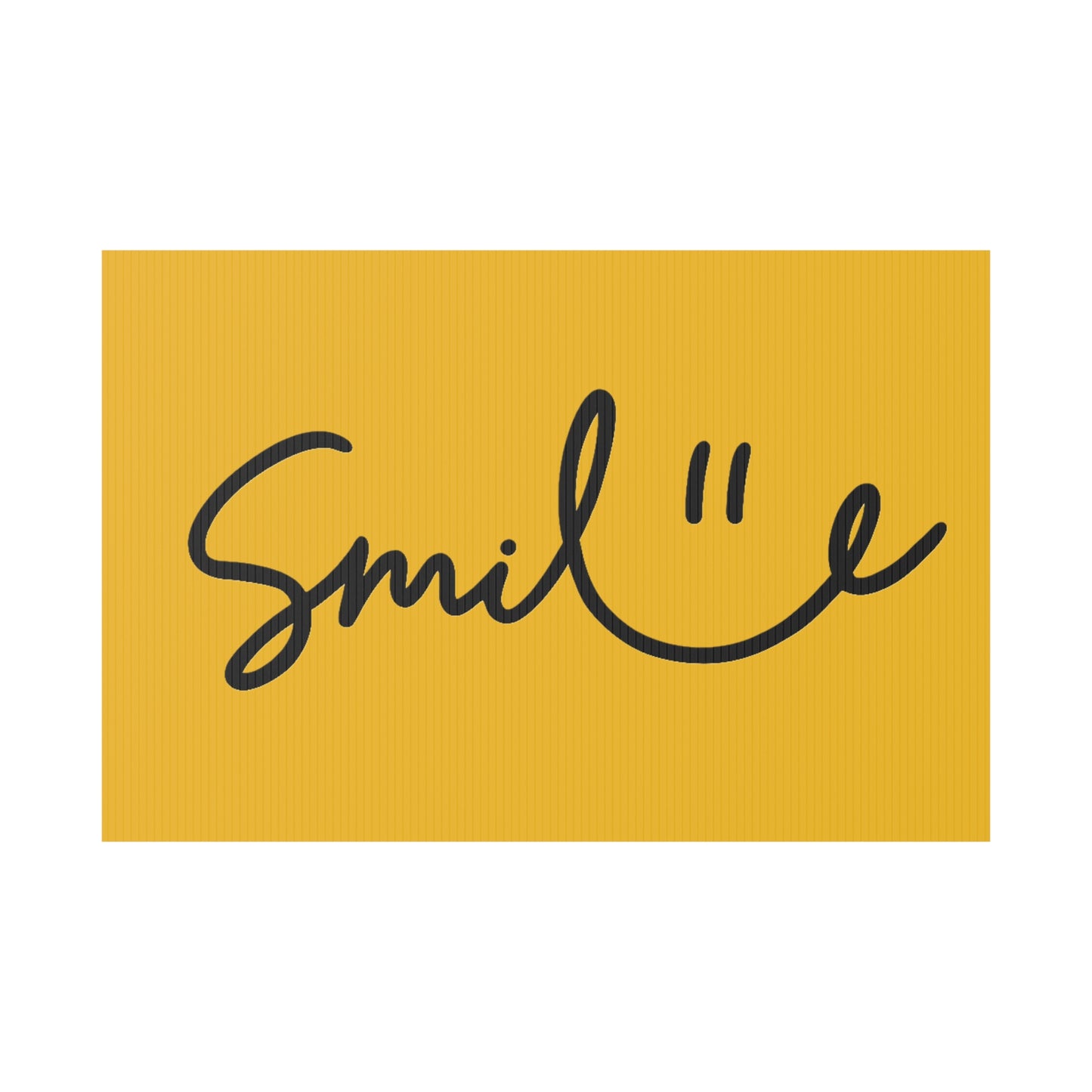 Yellow Smile Yard Sign
