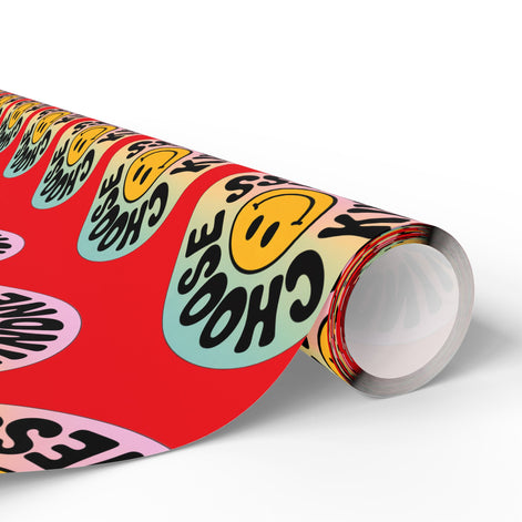 Red Choose Kindness Wrapping Papers