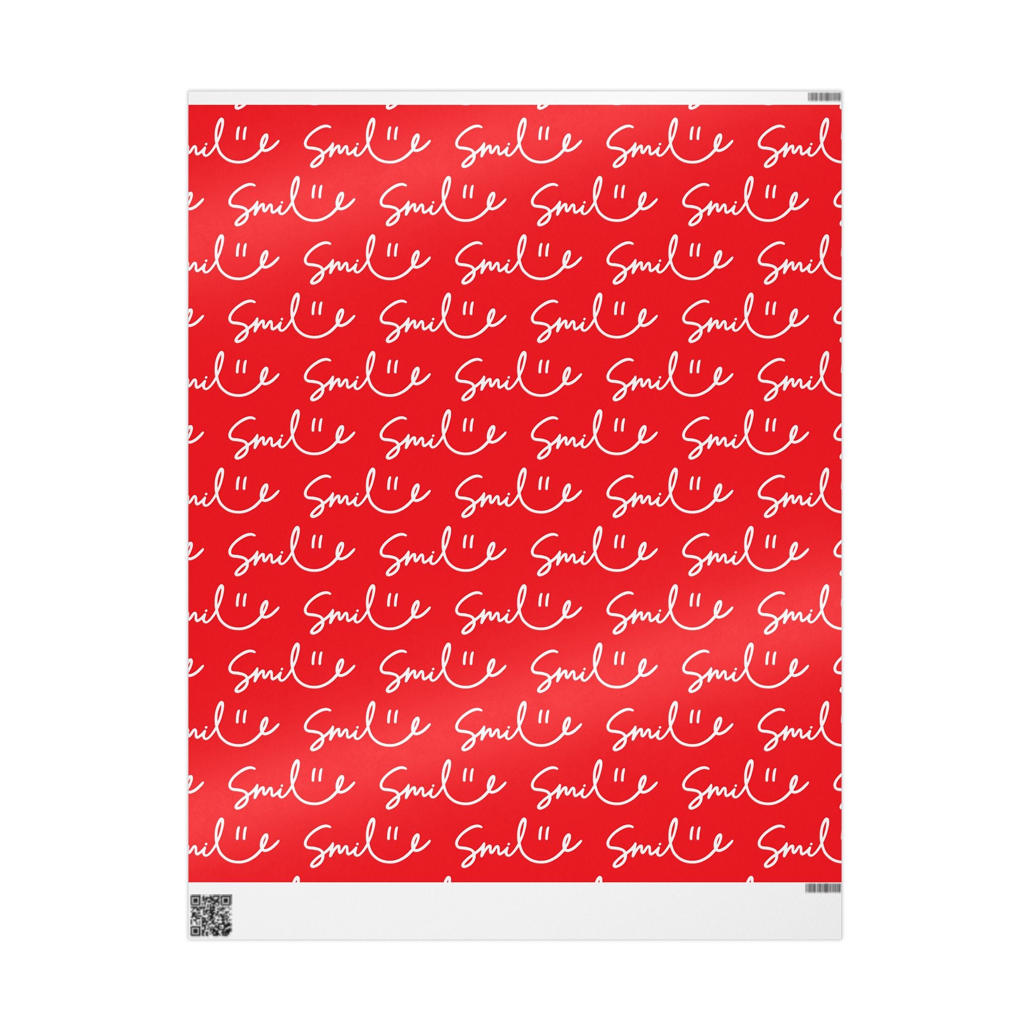 Red Smile Stylish Gift Wrapping Paper for Any Occasion