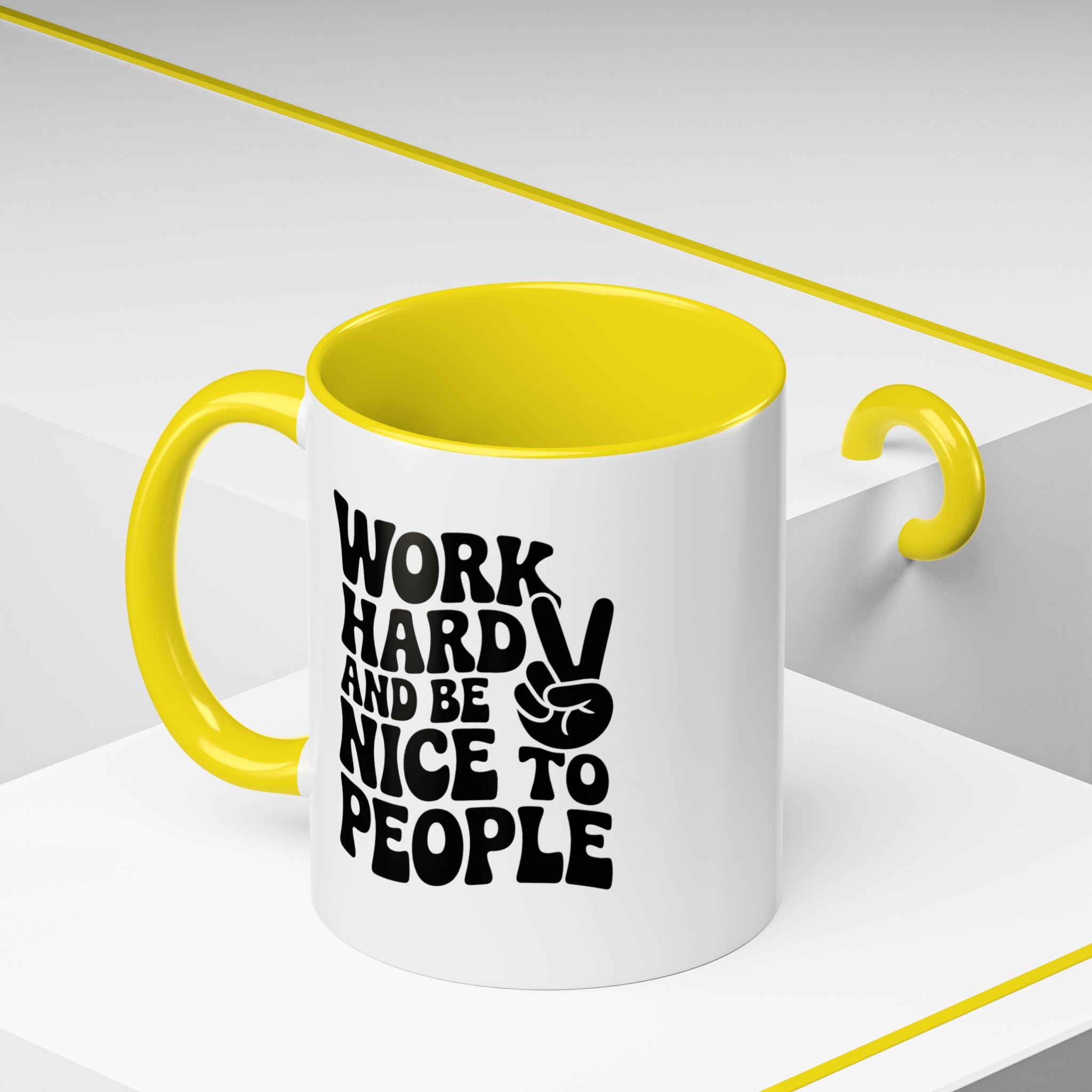 Work Hard & Be Nice to People Coffee Mug
