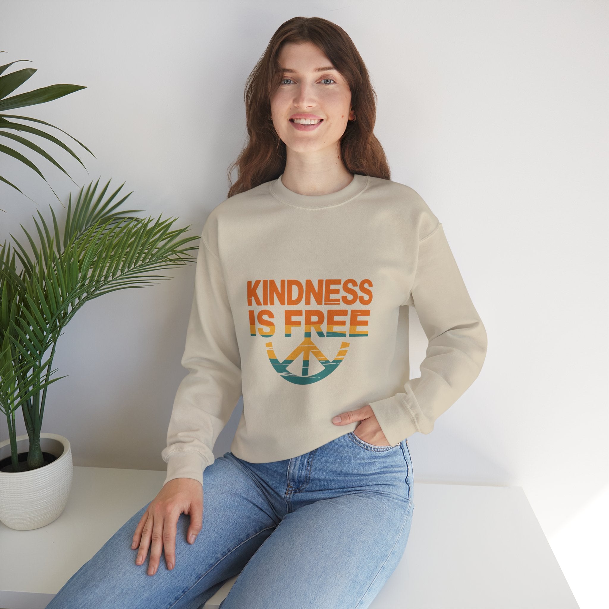 Unisex Kindness is Free Crewneck Sweatshirt