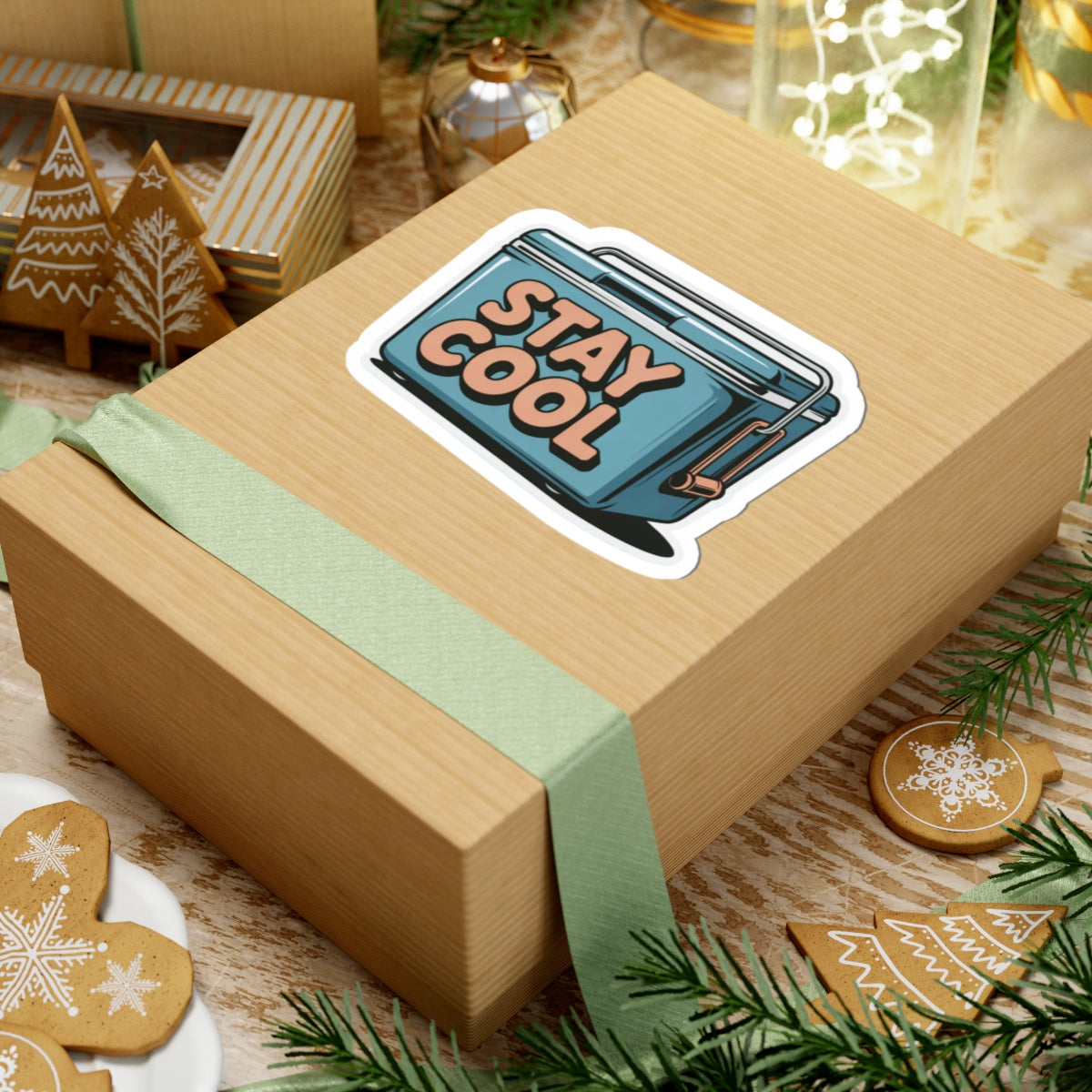 Stay Cool Kiss-Cut Stickers - Fun Vinyl Stickers for Laptop & Water Bottle Decor