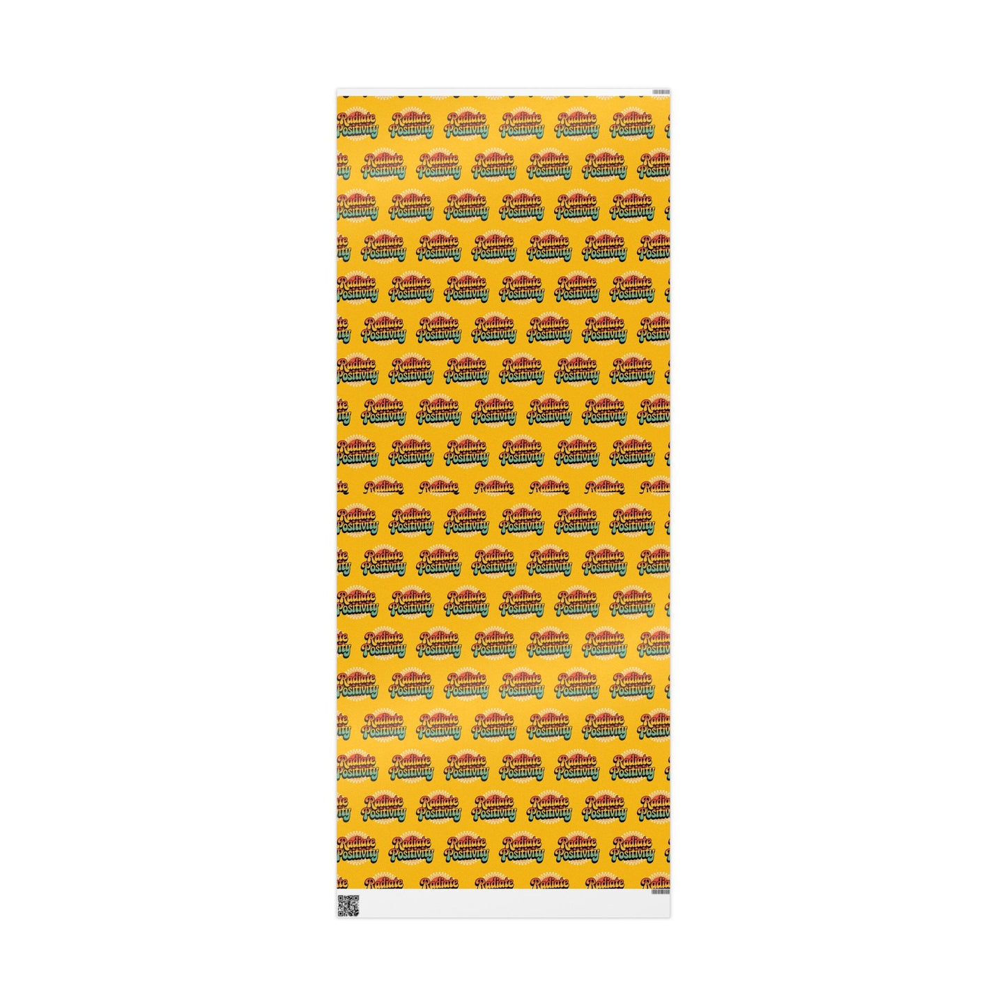Yellow Radiate Positivity Wrapping Paper for Celebrations