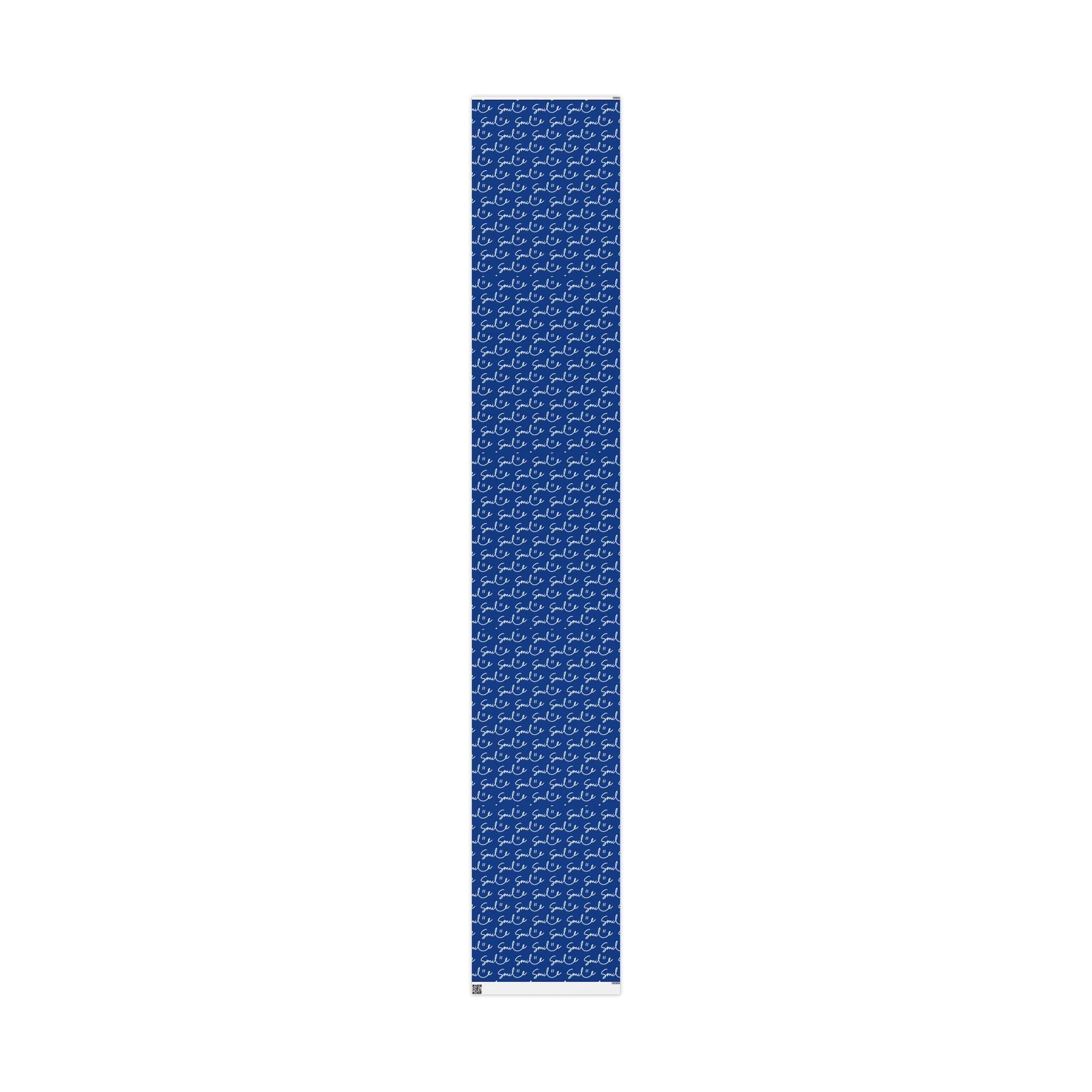 Dark Blue Smile Stylish Gift Wrapping Paper for Any Occasion