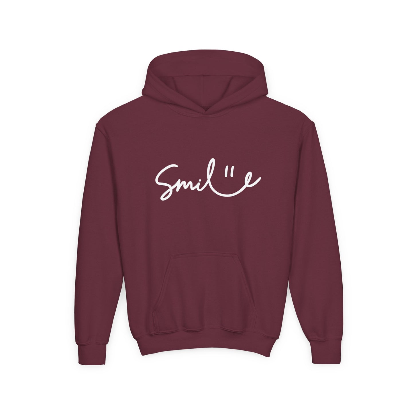 Smile Youth Heavy Blend Hoodie - Cozy, Cheerful Sweatshirt for Kids