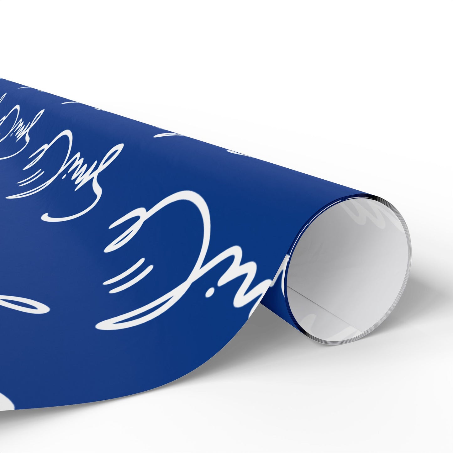 Dark Blue Smile Stylish Gift Wrapping Paper for Any Occasion