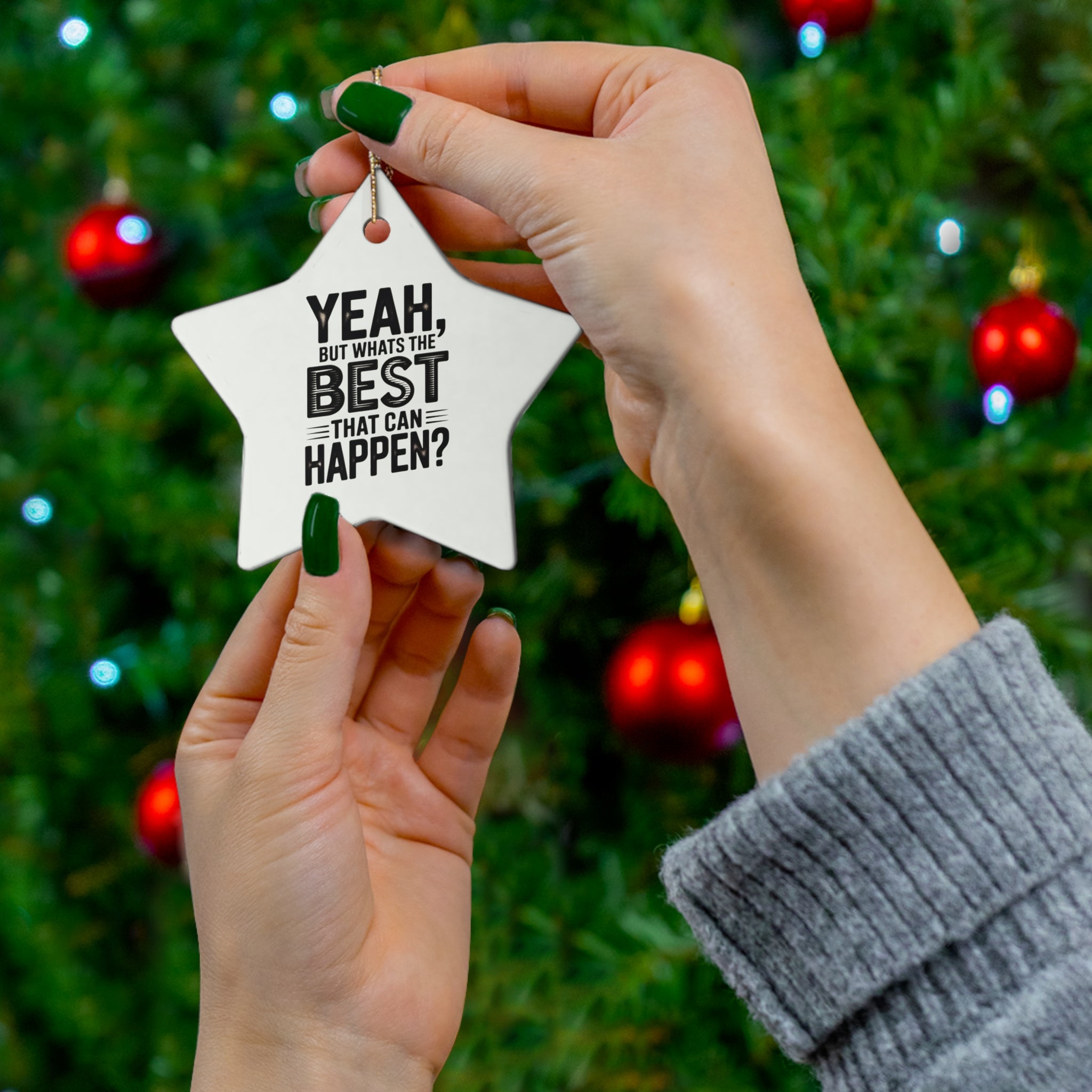 Star Ceramic Ornament - 