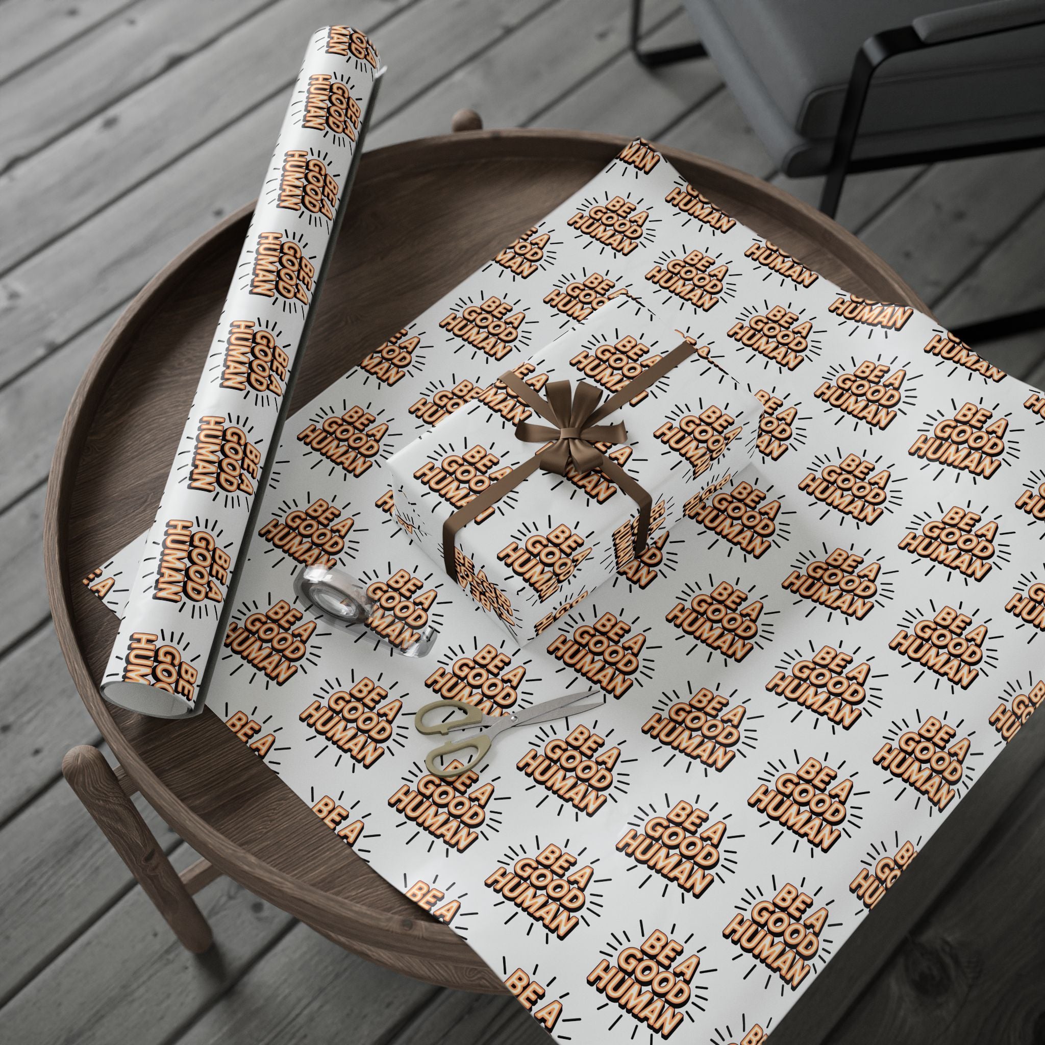 Be a Good Human Gift Wrap (Single Roll)
