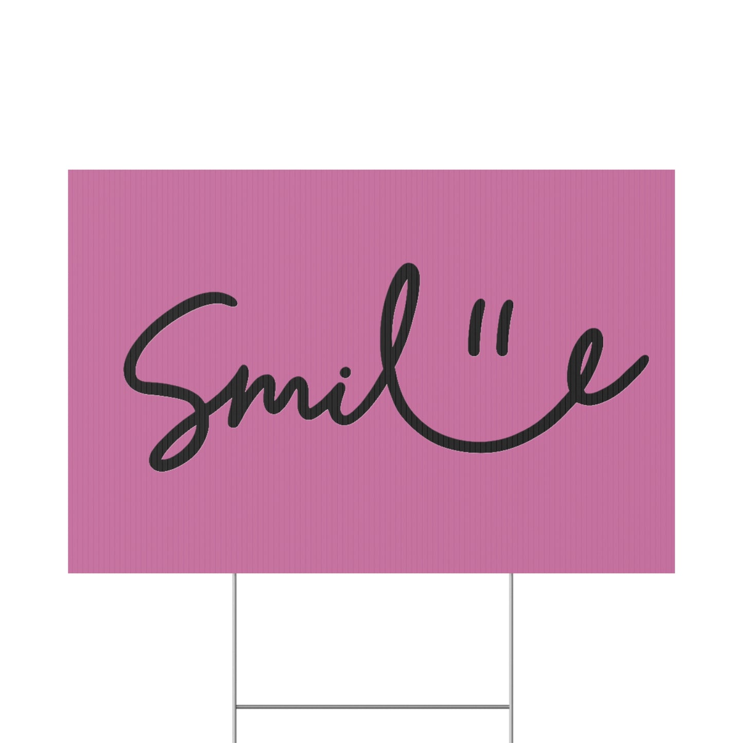 Light Pink Smile Yard Sign