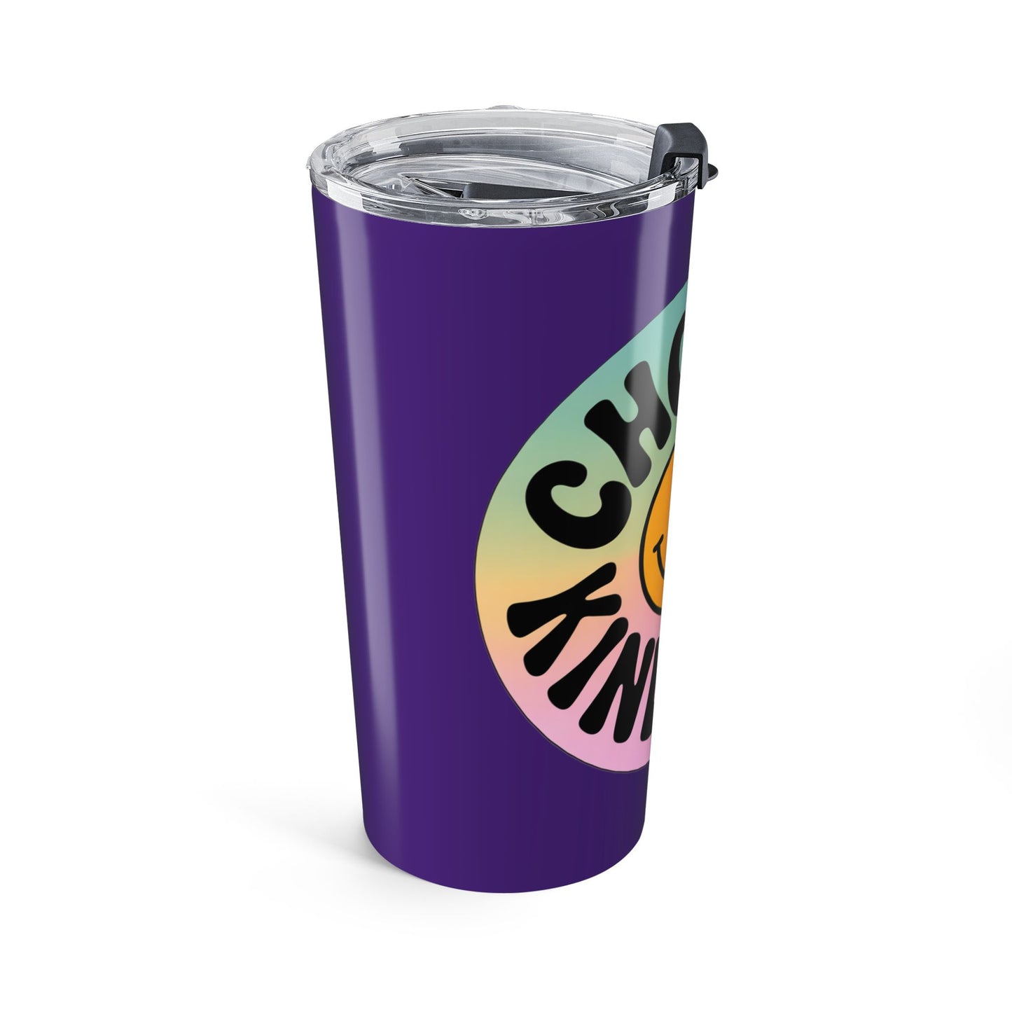 Purple Choose Kindness Tumblers – 20oz Travel Mugs for Positive Vibes