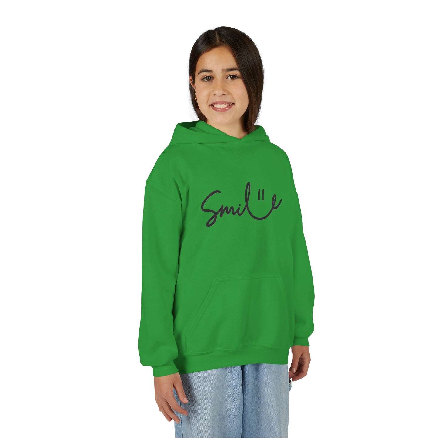 Smile Youth Heavy Blend Hoodie - Cozy, Cheerful Sweatshirt for Kids
