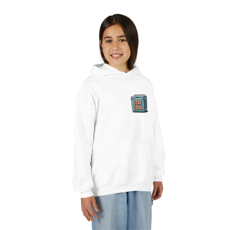 Youth Hooded Sweatshirt - Stay Cool Graphic