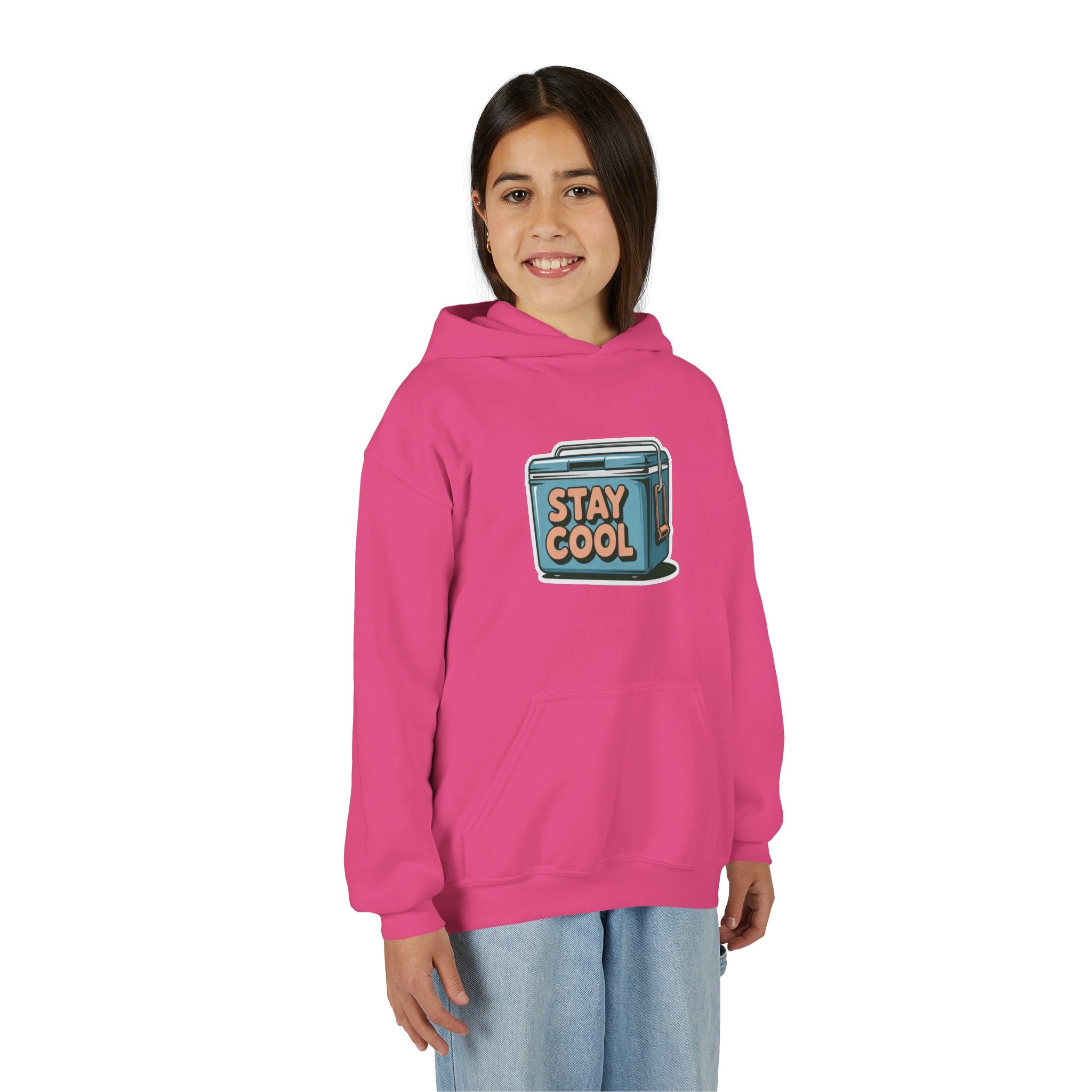 Youth Hooded Sweatshirt - Stay Cool Graphic
