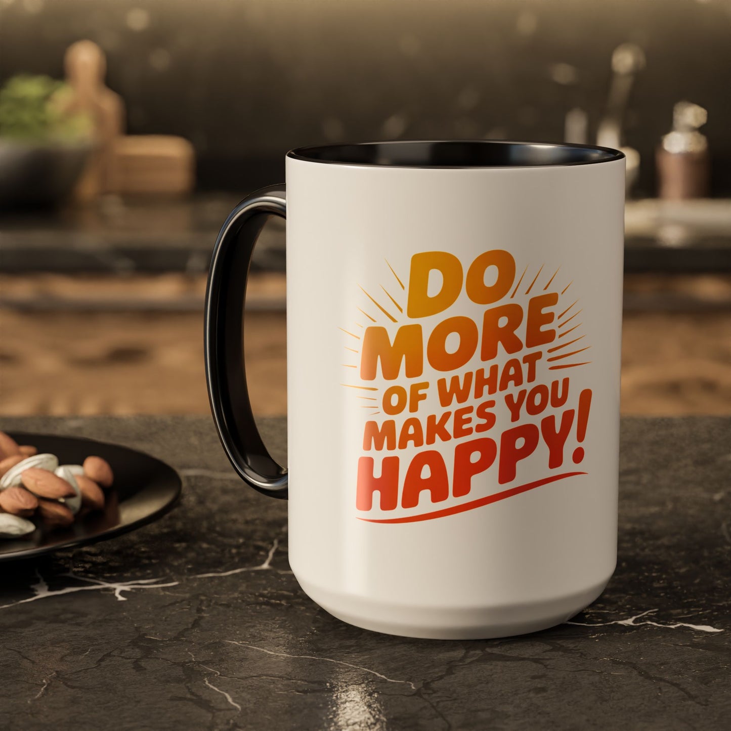 Do More of What Makes You Happy Mug — Colorful 11oz/15oz Ceramic Coffee Cup