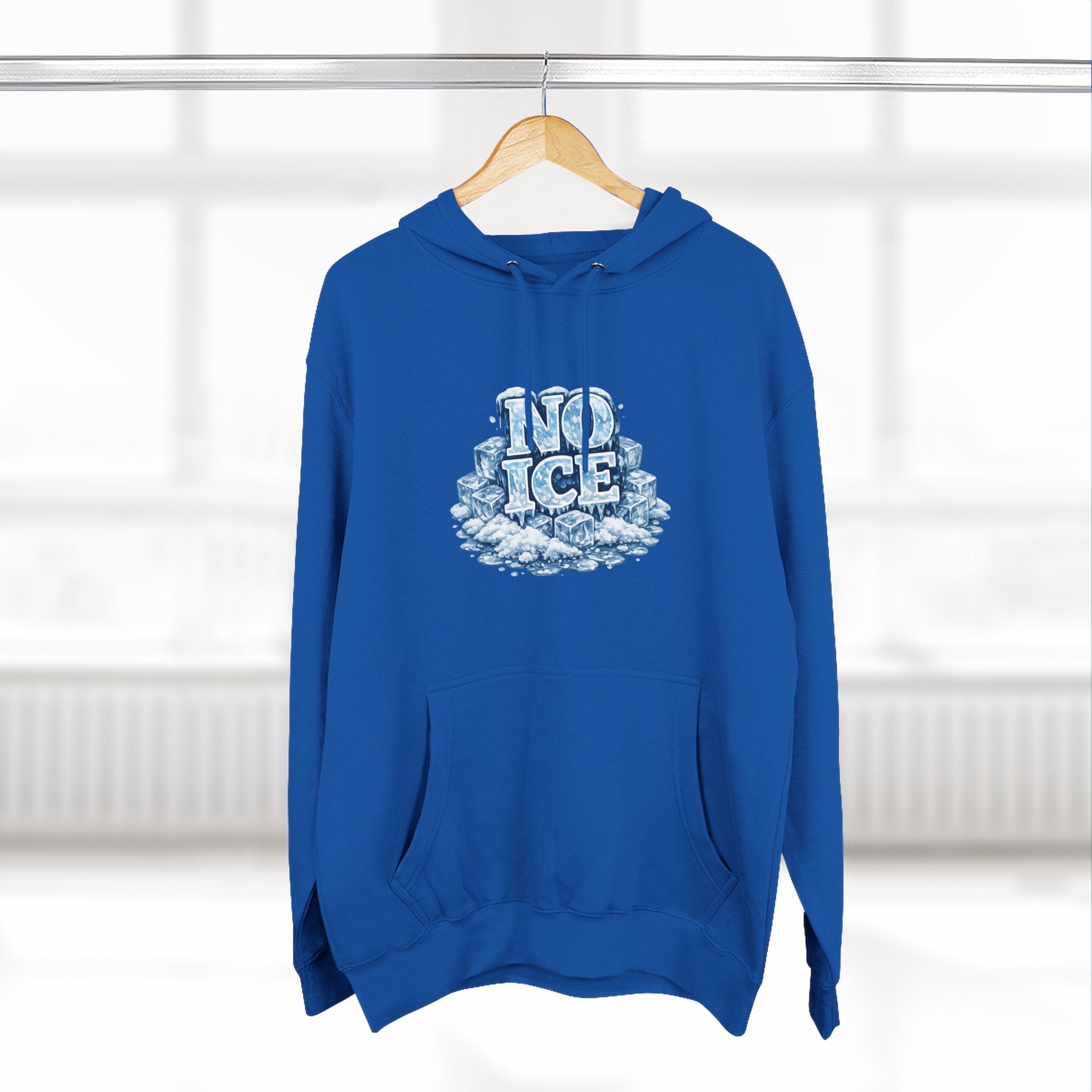 No ICE Graphic Hoodie — Funny Winter Climate Change Sweatshirt