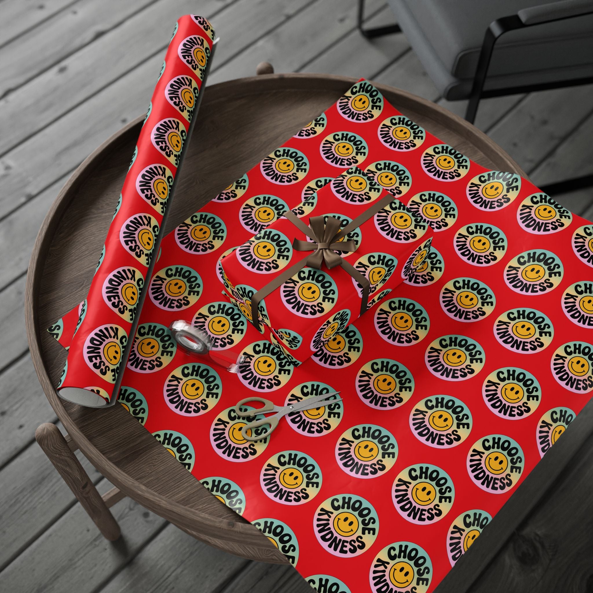 Red Choose Kindness Wrapping Papers