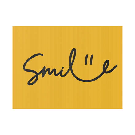 Yellow Smile Yard Sign