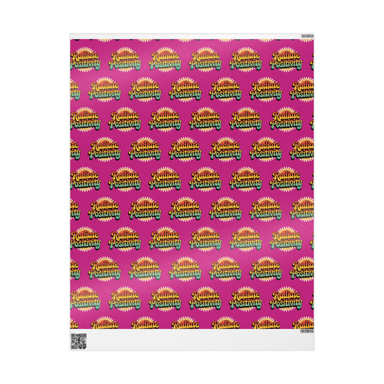 Pink Radiate Positivity Wrapping Paper for Celebrations