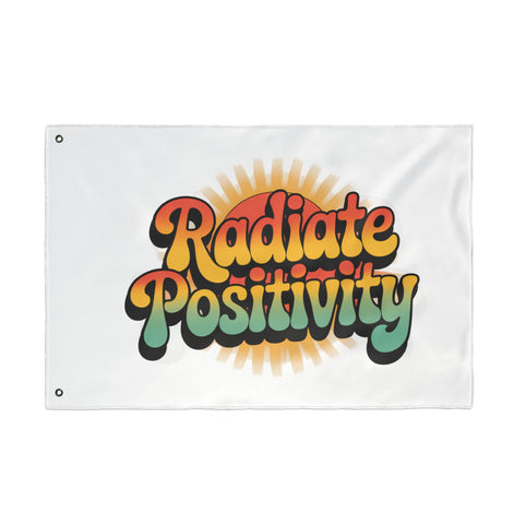 Radiate Positivity Double Sided Flag