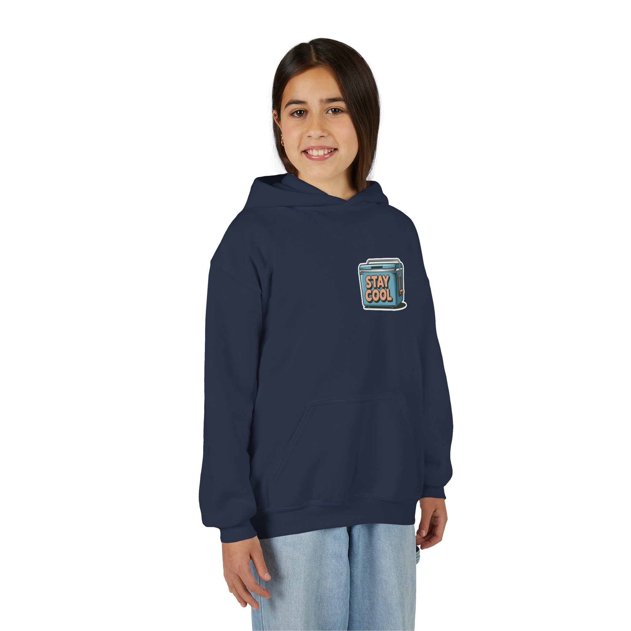 Youth Hooded Sweatshirt - Stay Cool Graphic