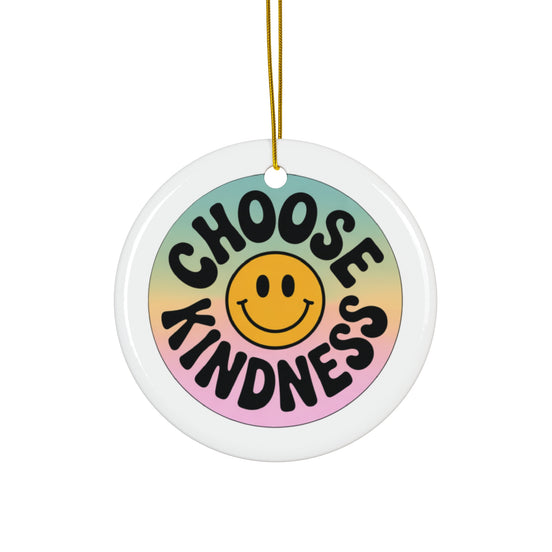 Kindness Themed Ceramic Ornament
