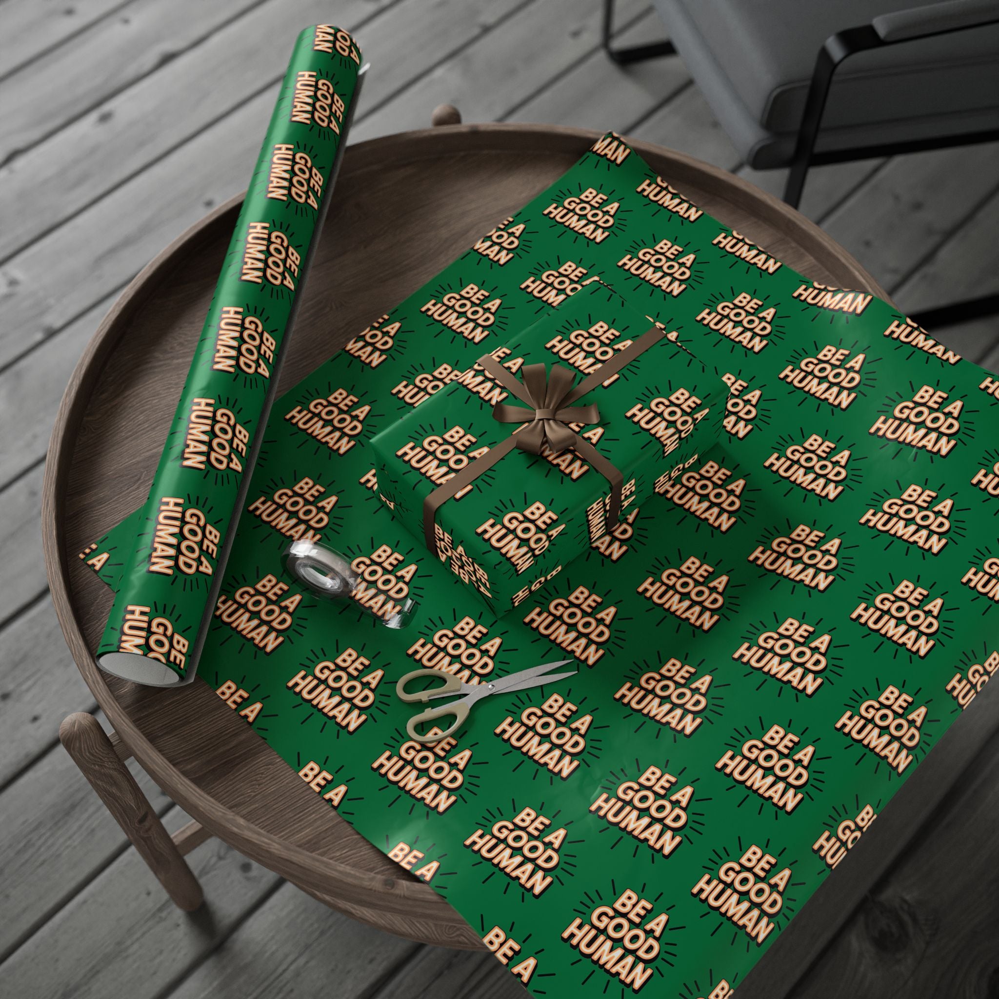 Be a Good Human Gift Wrap (Single Roll)