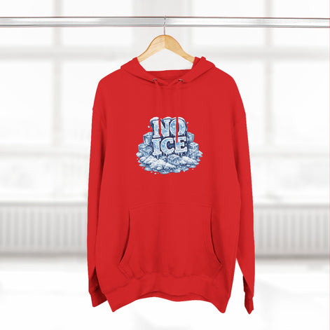 No ICE Graphic Hoodie — Funny Winter Climate Change Sweatshirt