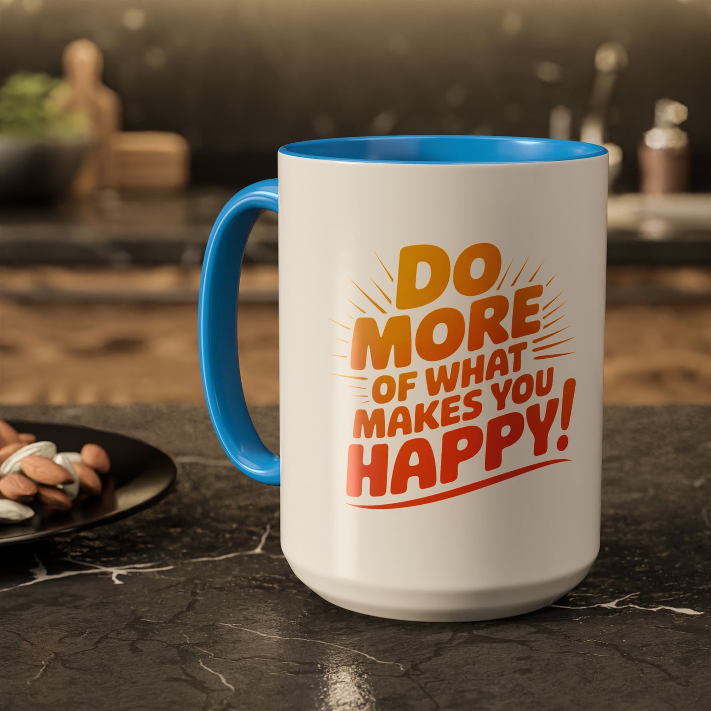 Do More of What Makes You Happy Mug — Colorful 11oz/15oz Ceramic Coffee Cup