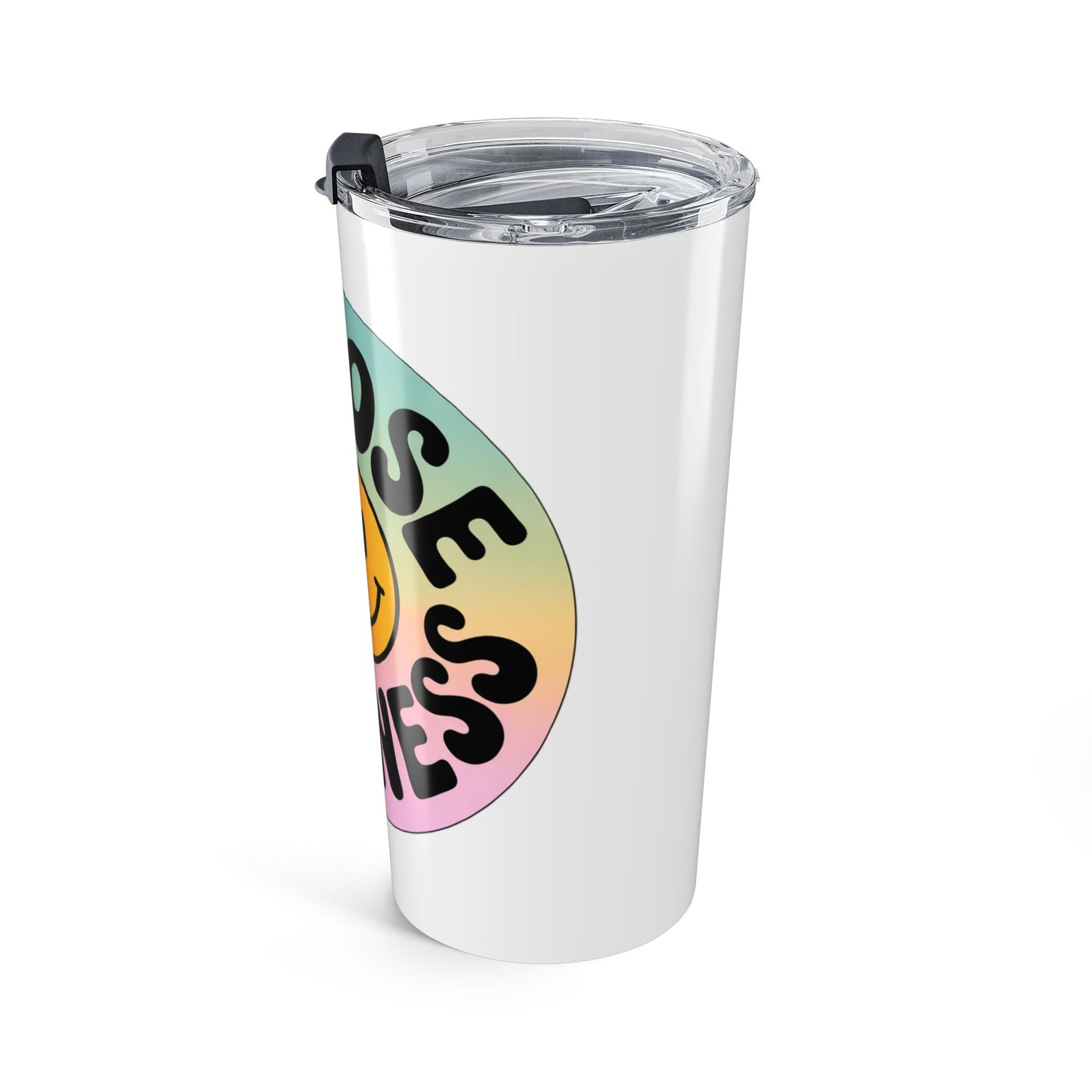 White Choose Kindness Tumblers – 20oz Travel Mugs for Positive Vibes