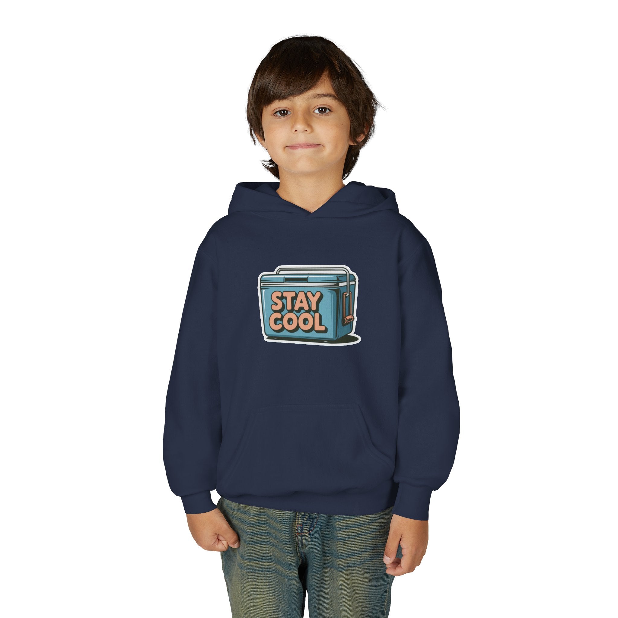 Youth Hooded Sweatshirt - Stay Cool Graphic