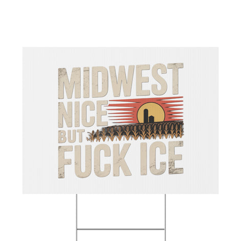 Midwest Nice But Fuck Ice Farmhouse Sunset Design
