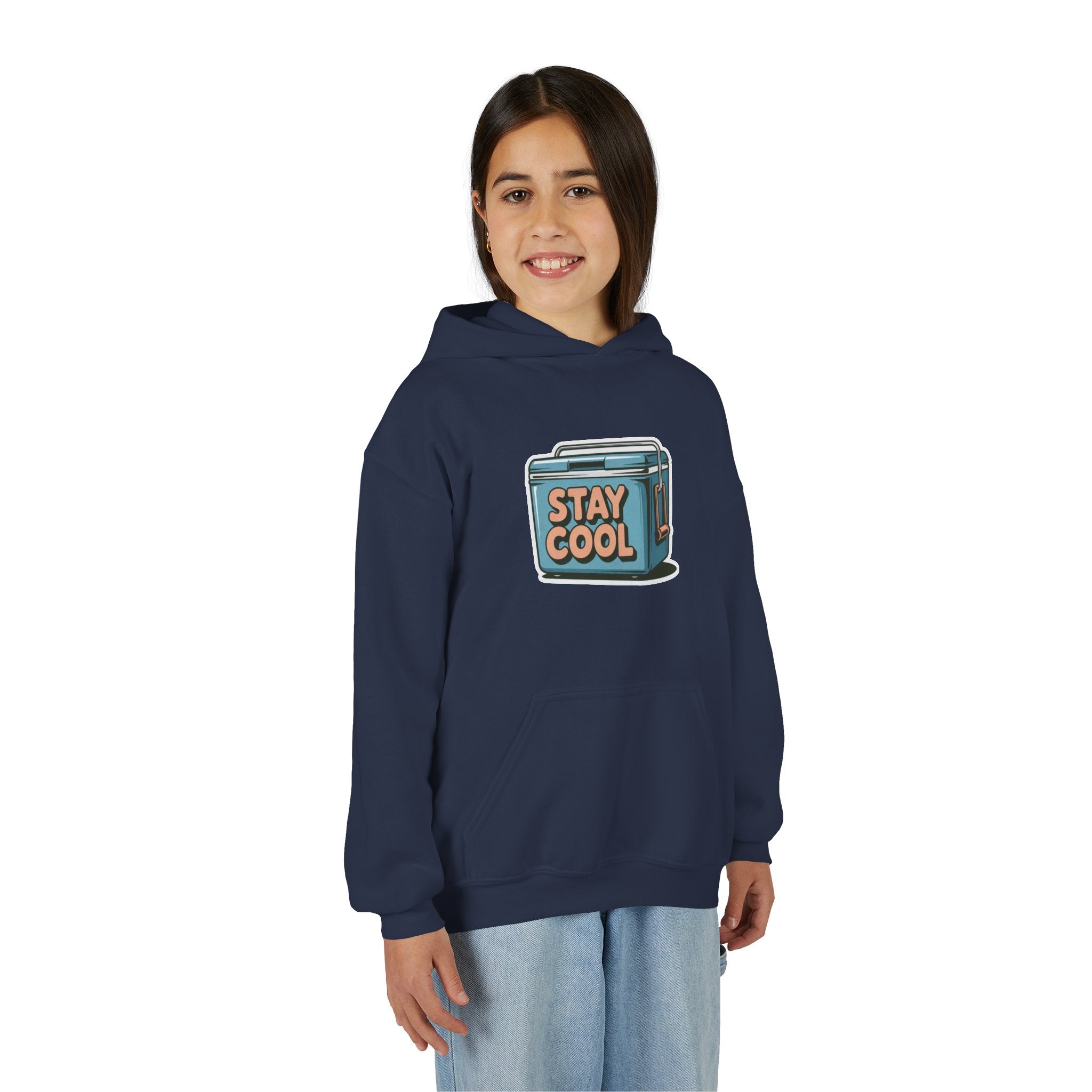 Youth Hooded Sweatshirt - Stay Cool Graphic