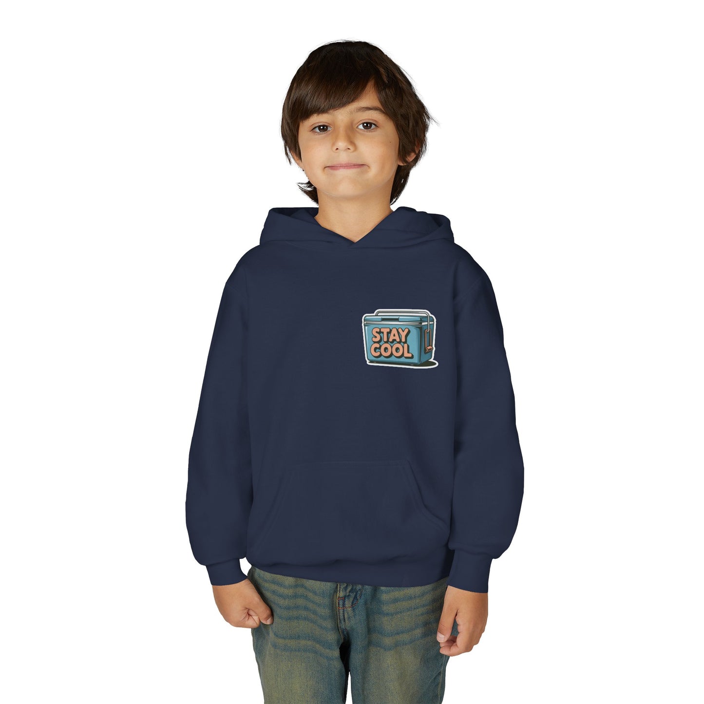 Youth Hooded Sweatshirt - Stay Cool Graphic