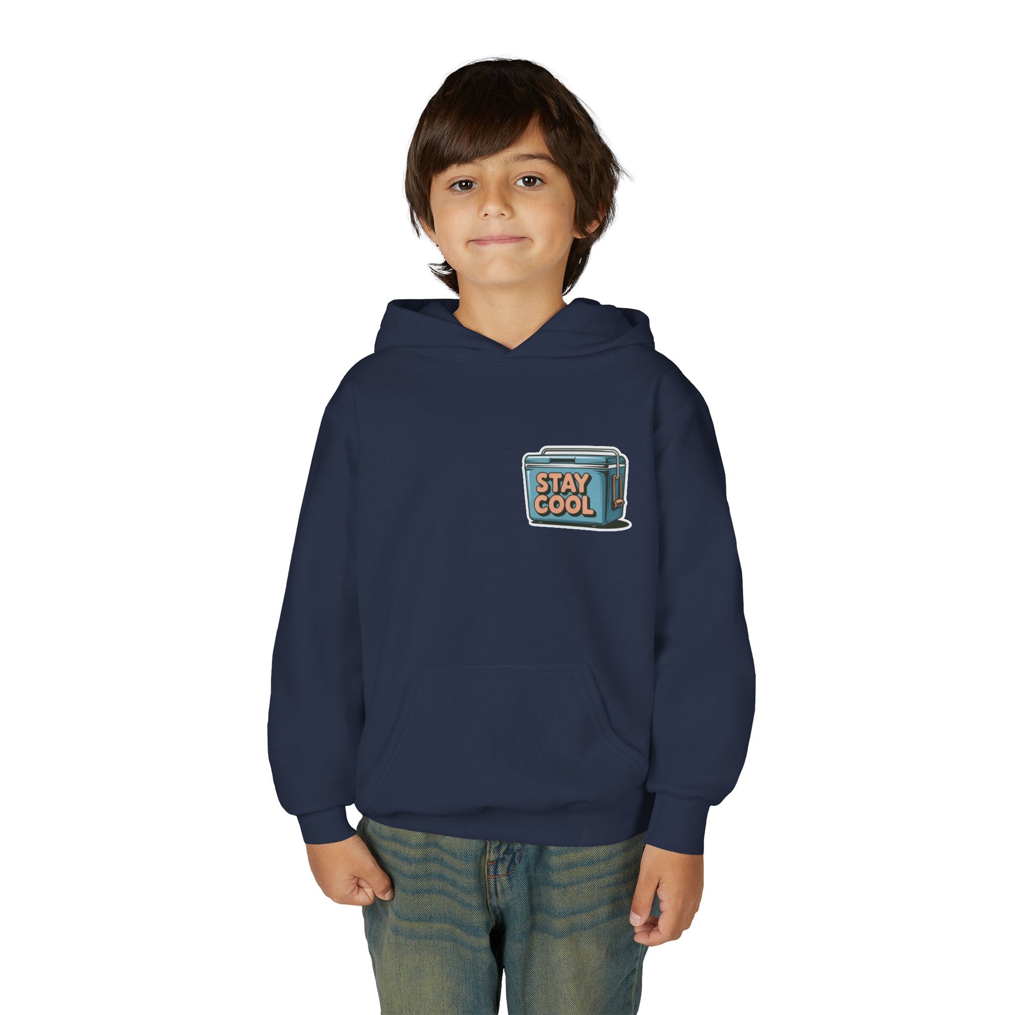 Youth Hooded Sweatshirt - Stay Cool Graphic