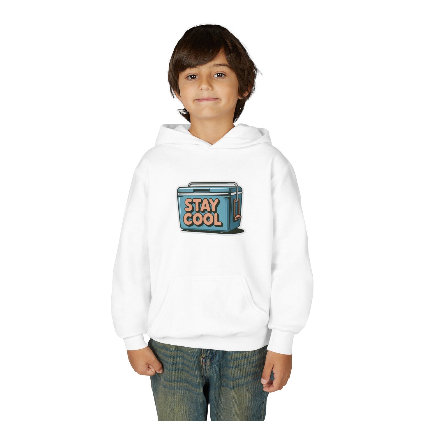 Youth Hooded Sweatshirt - Stay Cool Graphic