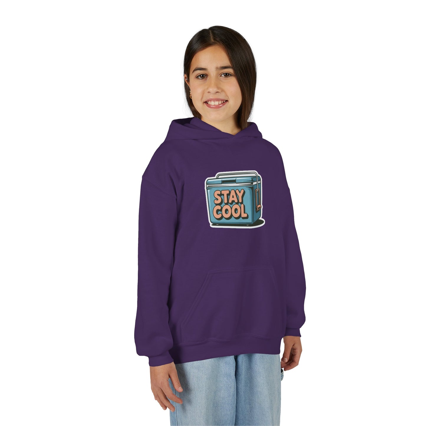Youth Hooded Sweatshirt - Stay Cool Graphic