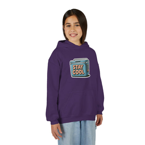 Youth Hooded Sweatshirt - Stay Cool Graphic
