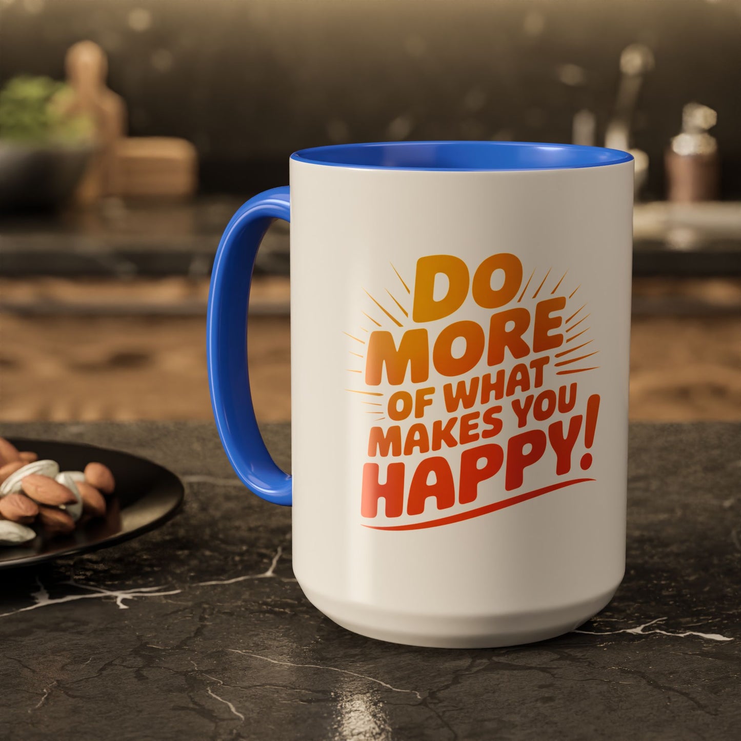 Do More of What Makes You Happy Mug — Colorful 11oz/15oz Ceramic Coffee Cup